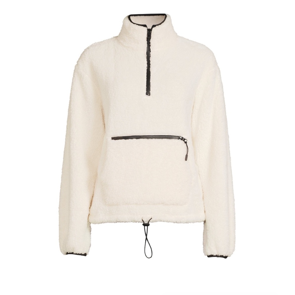 Sherpa Mock Neck Half-Zip Pullover -NWOT